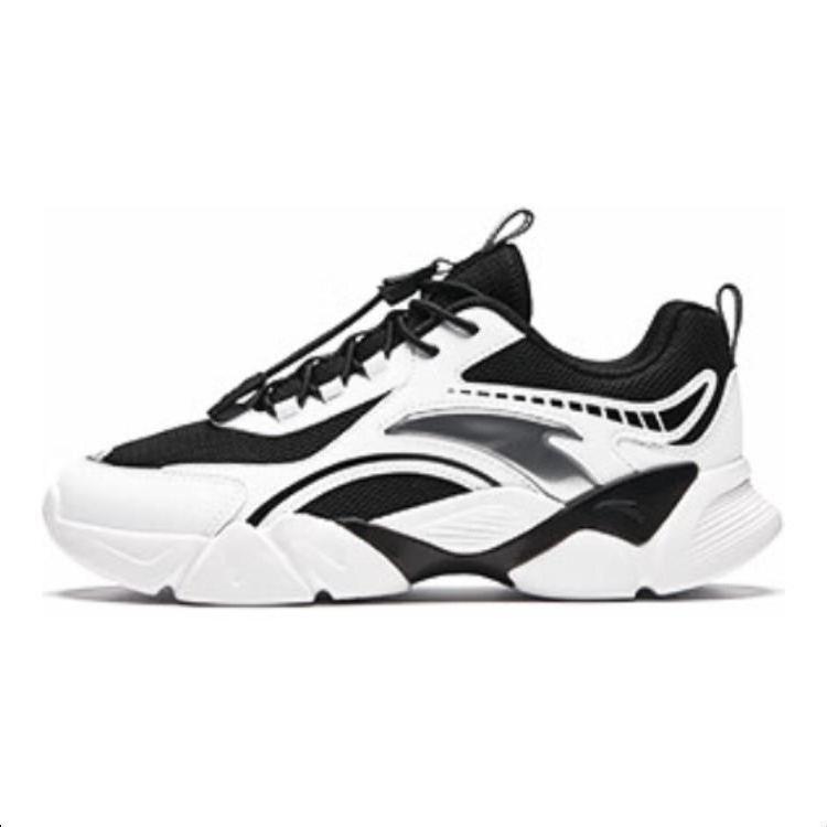 (GS) ANTA Running Series Sneakers White Black Kids A312428805-4 EU 34