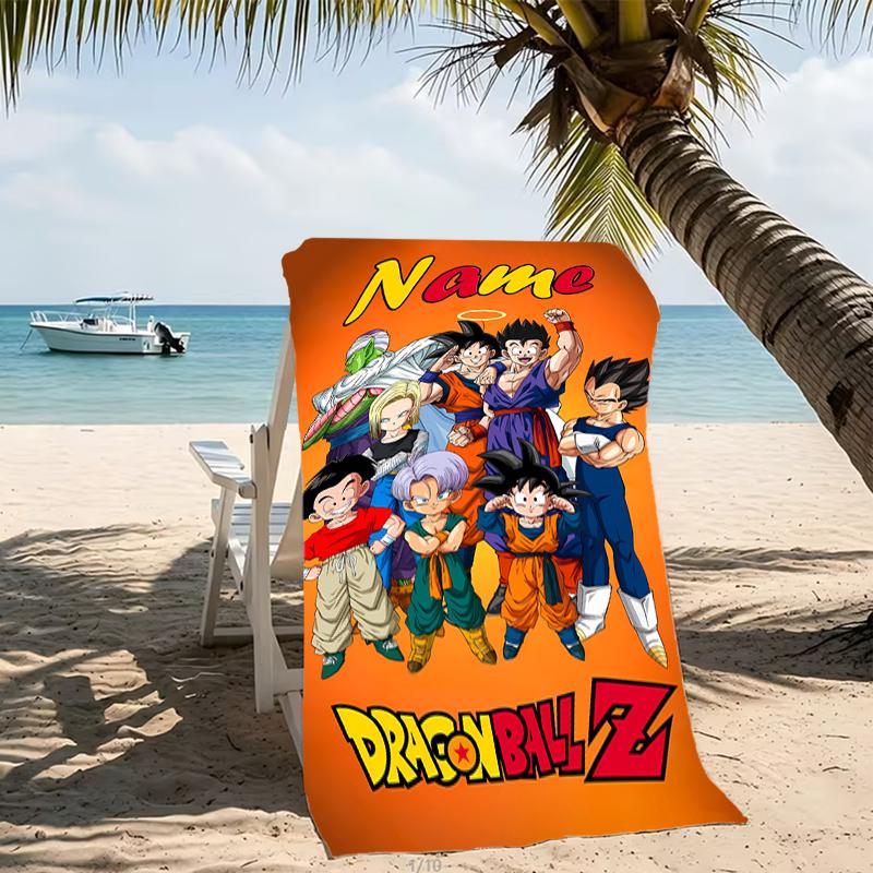 Customizable Personalized Beach Towels Dragon Ball Themed designs.Suitable for the Beach, Yoga, Sports;ideal As Beach Accessories