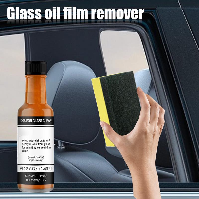 Limpiador de Película de Aceite para Vidrio de Coche 150ml Herramienta de Limpieza de Parabrisas Limpieza Profunda Instantánea Seguro Multifuncional Película de Aceite para Parabrisas de Coche