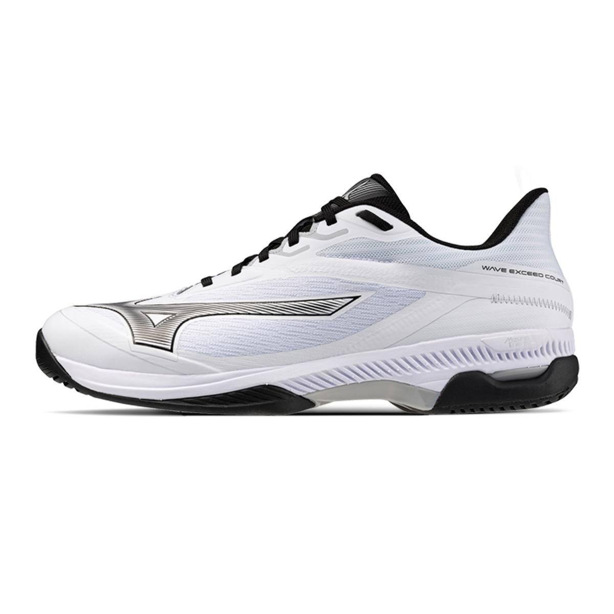 Mizuno Wave Exceed Court AC Unisex Low Top Tennis Shoes White Black 61GA251809 40