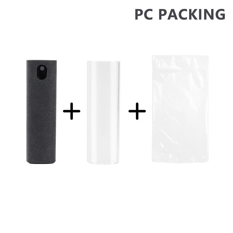 Portable 2 In 1 Phone Screen Cleaner Spray Dispensing Bottle Screen Cleaner Tool Soft Phone Pc Clean Polishing Cloth Glass Clean