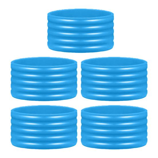 

5Pcs Silicone Racket Handle Grip Ring Non-Slip Absorbent Tennis Pickleball Racquetball Badminton Squash Bat Overgrip 5pcs небесно-голубой