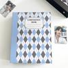 Chessboard Grid Retro Idol Photo Album Baffle A5 Idol Photo Card Holder  Collection Around Idols