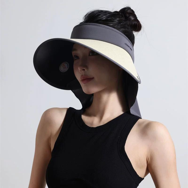 Summer Outdoor Wide Brim Sun Hat Foldable Portable Bucket Hat Women’s Fashion for Beach and Travel