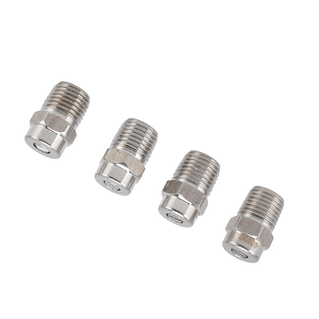 4Pcs Threaded Nozzles 22mm 304 Stainless Steel G1/4 External Thread Pressure Washer Accessories