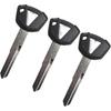 3PCS Duplicate Key Blank Key Uncut Replacement for Kawa-saki Ninja 650 Ninja1000 Versys650 1000 Vulcan s 650 Nomad KLR 650 KLX ZX-6R ZX-10R ZX-14R