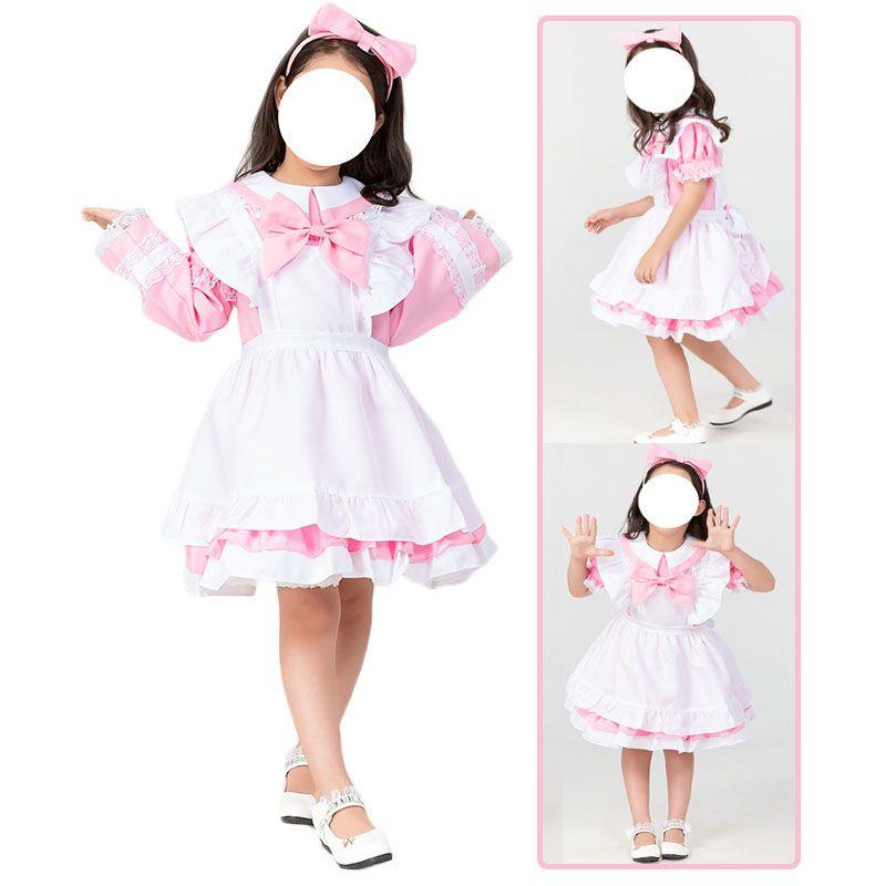 Lolita Dress Kids Anime Maid Stage Costume Princess Clothing Halloween Child