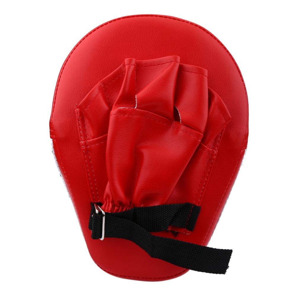 2pcs Separate Fingers Focus Pads Curved Target Training Mitts Boxing Hand Pads  Boxing Practice красный