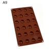 Silicone Half Sphere Baking Mold Reusable 6/15/24 Holes Non-Stick for Ice Cream Chocolate Holiday Baking DIY Gift Making