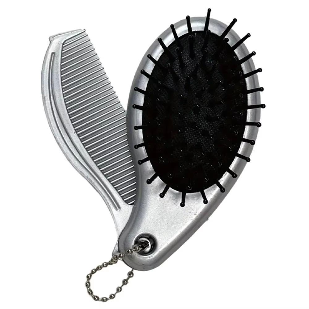Foldable Portable Hair Brush 3 in1 Travel Massage Comb Air Cushion Comb Essential Tool
