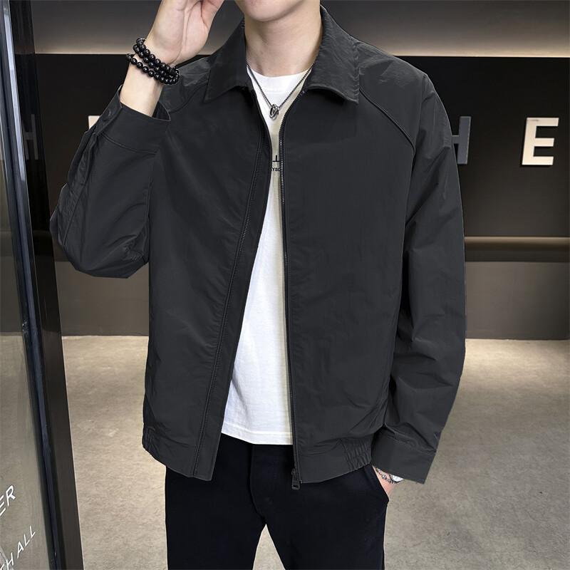 Spring New Product Men'S Fashion Versatile Trend Casual Korean Version Structure Splicing Lapel Jacket Loose Handsome Jacket