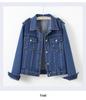 Women's Spring/Autumn 2025 Denim Jacket: Short, Slim Fit, Versatile Single-Breasted Long-Sleeve Cardigan
