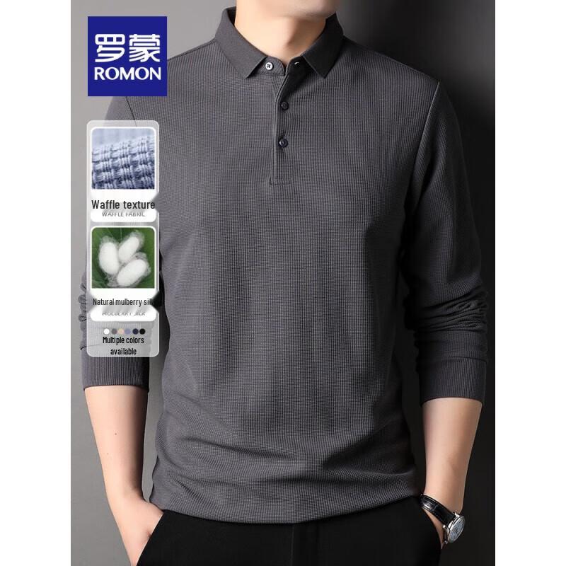 ROMON Men's Polo Neck Knit Sweater