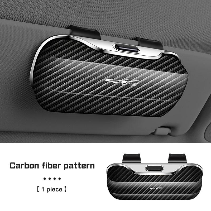 AHU1 Car Glasses Box Portable For Kia GTLine K3 K5 K8 K9 Sportege Picanto Optima Soul Ceed Sunglass Holder Auto Visor Eyeglasses Case
