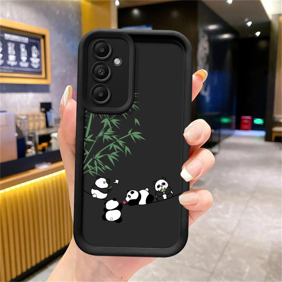 

Cartoon Cute Panda Byay Soft Cover Case for Samsung Galaxy A56 A32 A26 A34 A23 A24 A16 A14 A33 A36 A13 A22 A12 Galaxy A16 5G