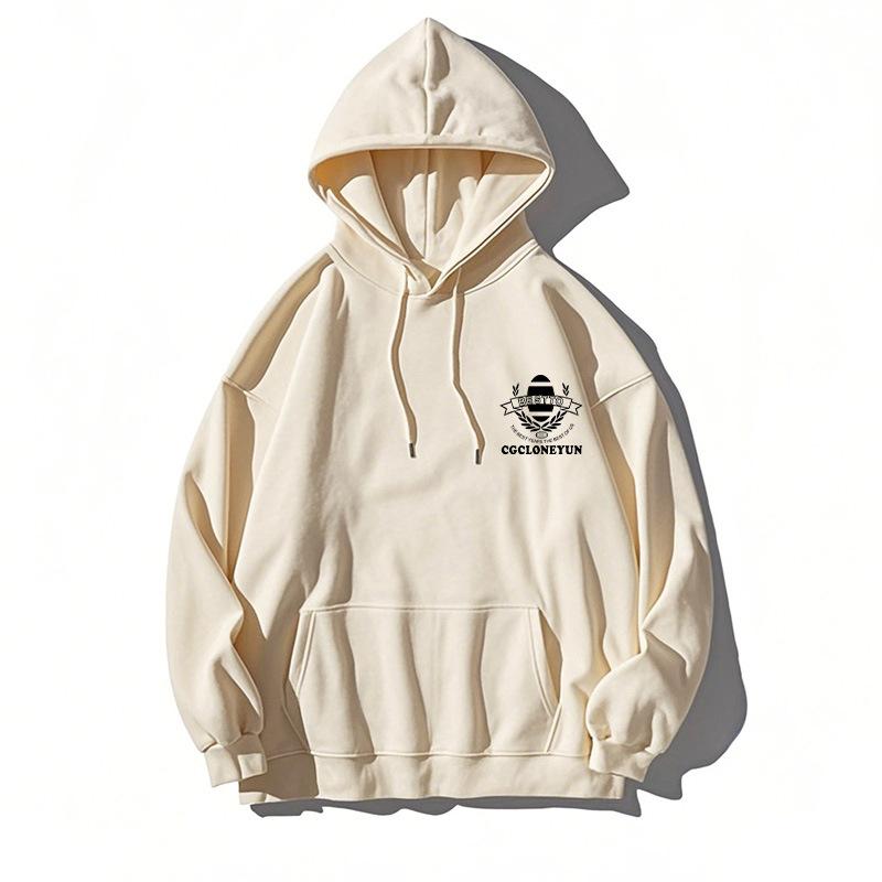 Couple hooded sweater women s Hong Kong style chic jacket 2025 new autumn and winter velvet thickened warm clothes XXXL
