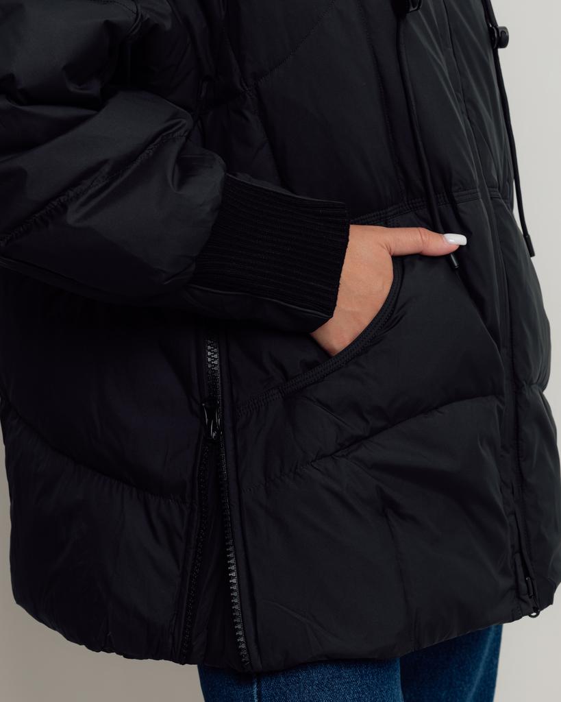 Winter Jacket Clasna 25667 S Black