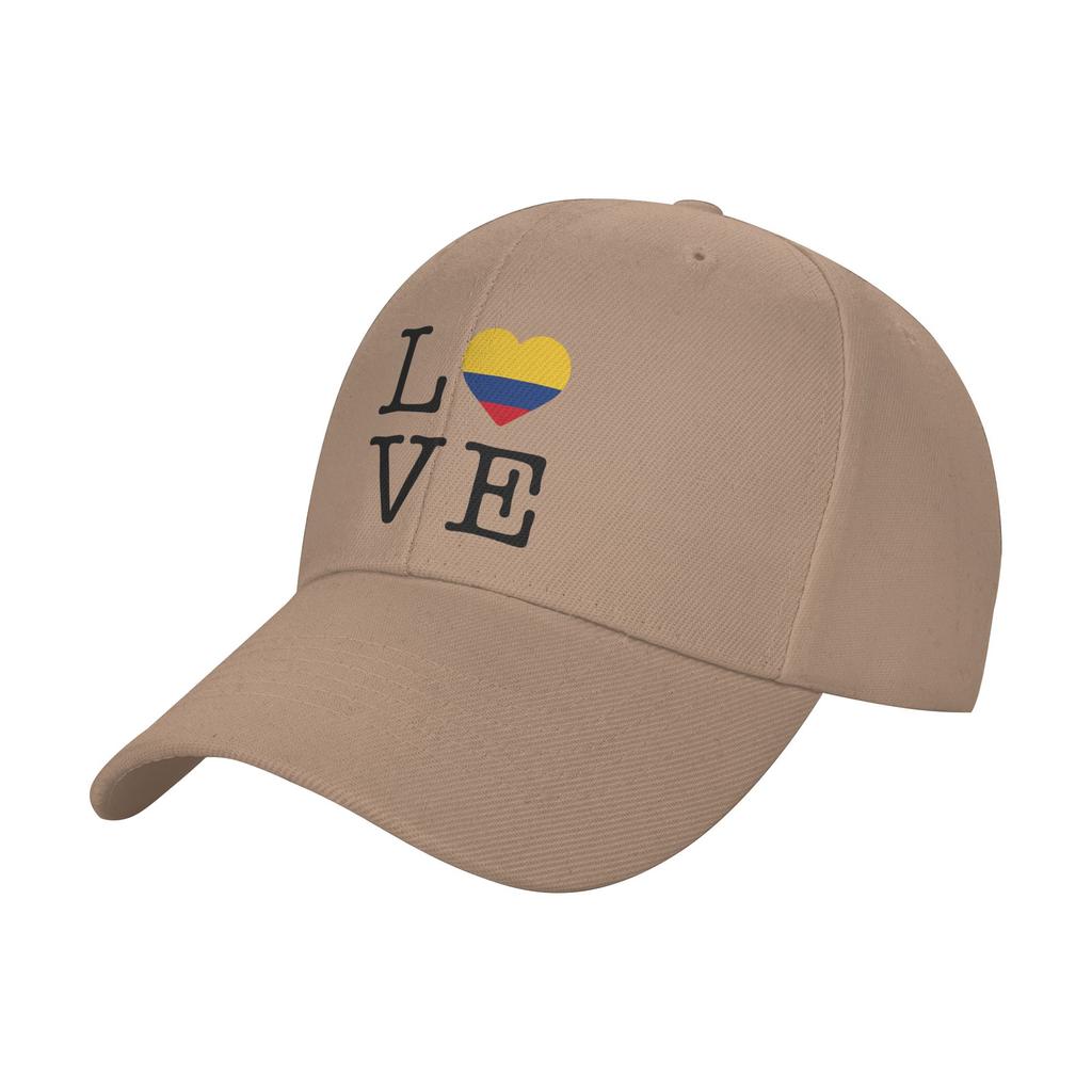 Casquette de Baseball Je t'aime Colombie Style Urbain Chapeau Trucker Été Femme Unisexe Sports d'Extérieur Casquettes de Baseball