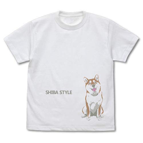 COSPA World End Shiba Inu Sitting Haru T-Shirt White XL