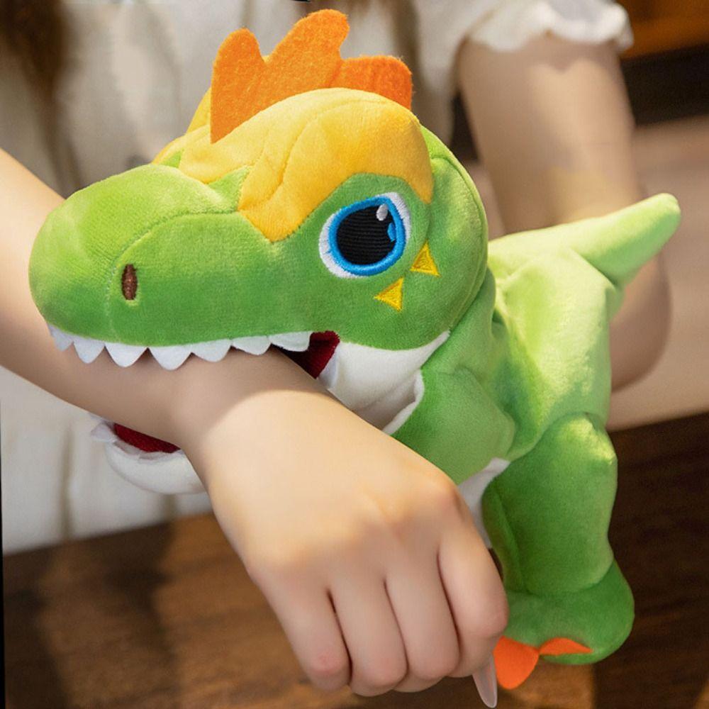 Storytelling Stuffed Plush Dinosaur Toys Tyrannosaurus Rex Hand Finger Story Puppet  Kid Gift