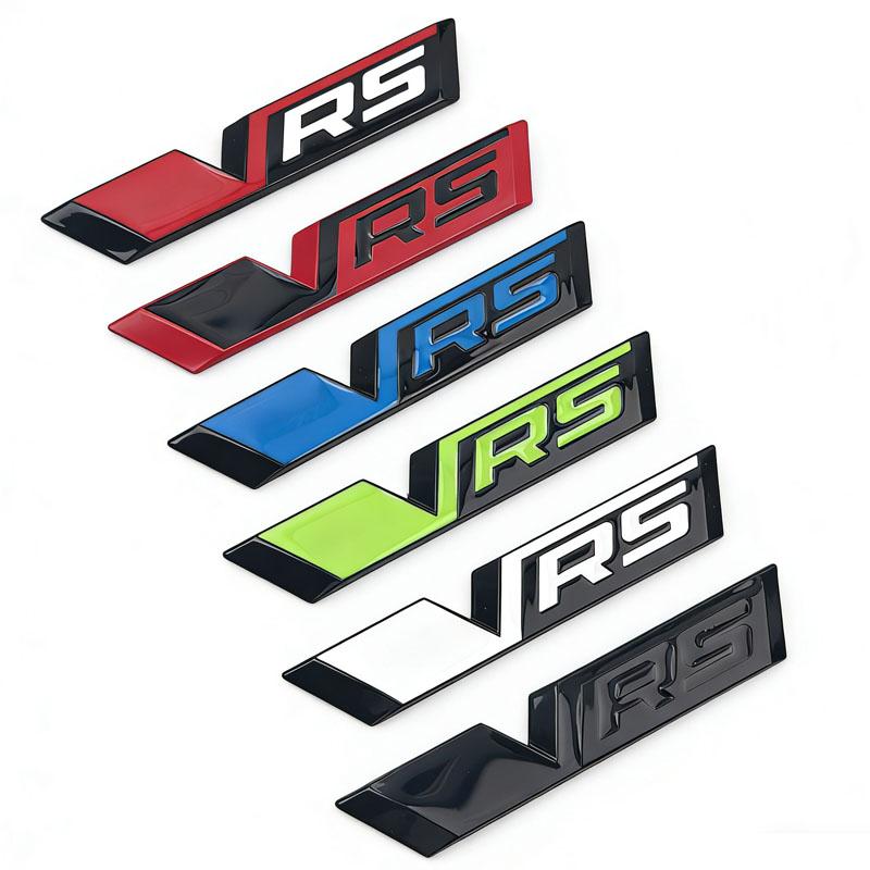 CXUX8 Car 3D Metal Logo Grill Trunk Emblem Badge Sticker Decals For Skoda VRS Octavia 1 2 3 5 Fabia Rapid Superb Kodiaq KAROQ 4x4 YETI