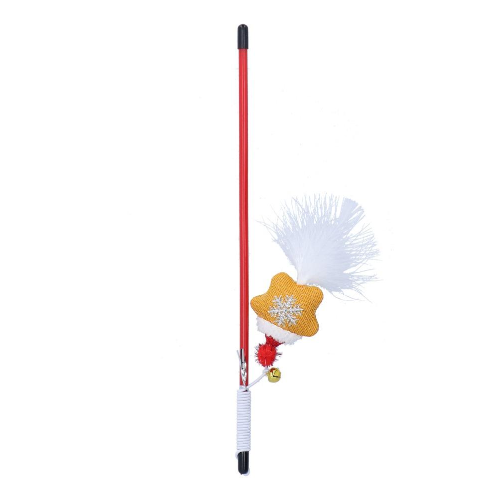 30cm Cat Wand Toy Star Type Cat Exercise Toy Funny Fun Cat Stick  for Training Exerciser