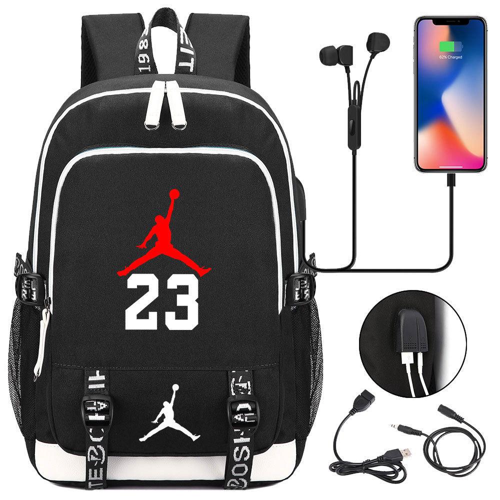 Rucsac Școlar Trapeze Popular la Modă cu Imprimeu Cap de Taur pentru Elevi Adolescenți, cu Port USB, pentru Bărbați și Femei, Rucsac Casual Backpack