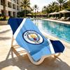 Manchester City FC Druck Strandtuch Design, Weich, Leicht. für Zuhause, Badezimmer, Spa, Pool, Yoga, Surfen, Camping, Geschenk für Familie, Freund