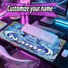 Custom Name Personalized Saint Seiya Pattern Mousepad, Laptop PC Desk Mat, Decorative Desk Mat for Home Keyboard Pad Gift