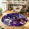 Monster High Personalized Round Rug Support Custom Name, Soft Home Decor Mat