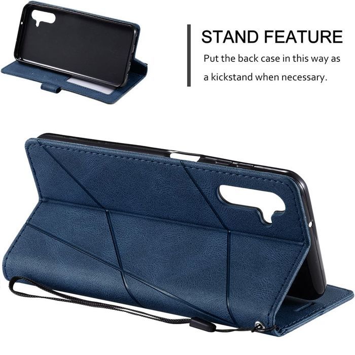 Coque de Protection - BOOLING - Samsung Galaxy A17 4G/5G - Cuir Synthétique Élégant - Bleu Marine
