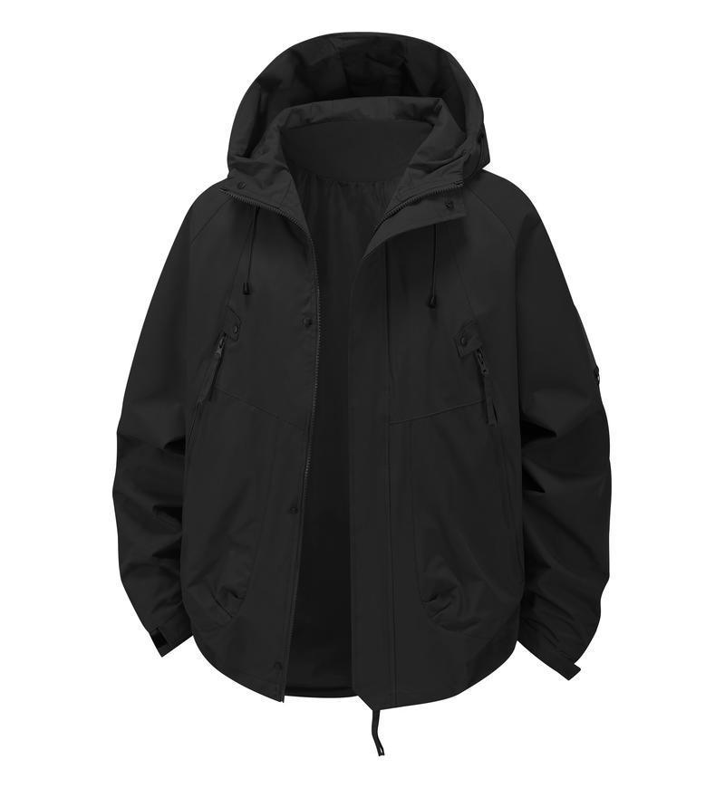 2025 Autumn/Winter Unisex Windproof Hooded Casual Jacket - Trendy Outdoor Sportswear S