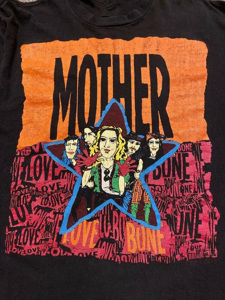 VTG 1990 Mother Love Bone Tour Soundgarden Black Unisex T-Shirt S-2XL Unisex T-Shirt L