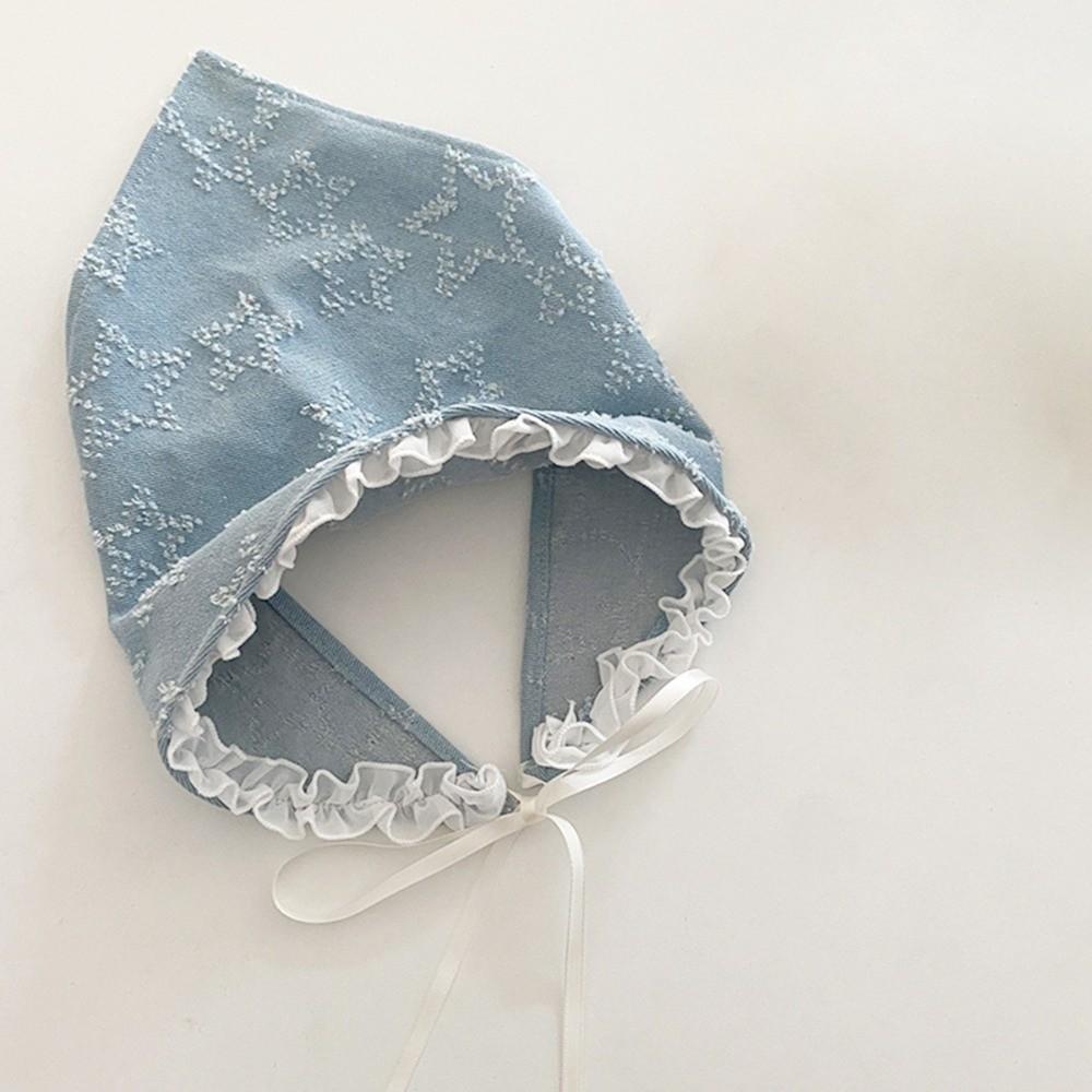 Turban Triangle Scarf Lace Strap Headscarf Retro Star Hair Scarf  Travel