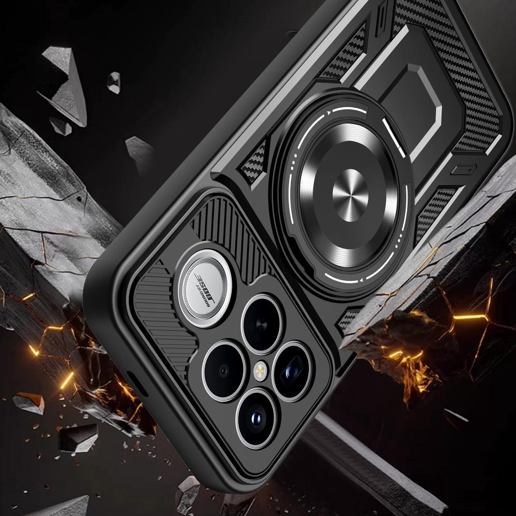 Für Xiaomi Poco F8 Ultra / Redmi K90 Pro Max 5G Magnetische Hülle Rotierbarer Ständer TPU + PC Handyhülle