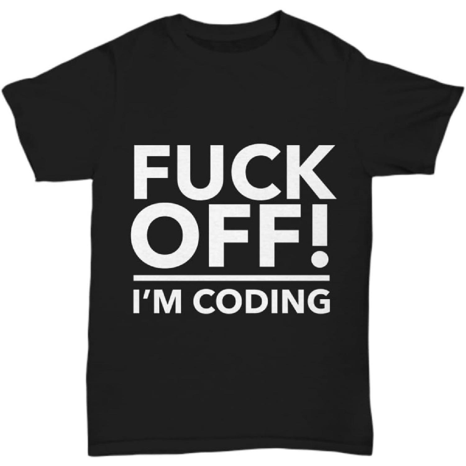 Футболка  Я кодирую  Смешная футболка Подарок для кодера Программиста Любителя Подарок Грубая футболка Унисекс S