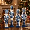Set con motivo Blu e Porcellana, Vintage Cinese Decorazione Natalizia per Finestra di Casa Decorazione Festiva