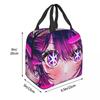 Oshi No Ko Anime Kawaii Insulated Lunch Bag for Kids School Cooler Thermal Food Box Tote Leakproof Lunch Boxes Container