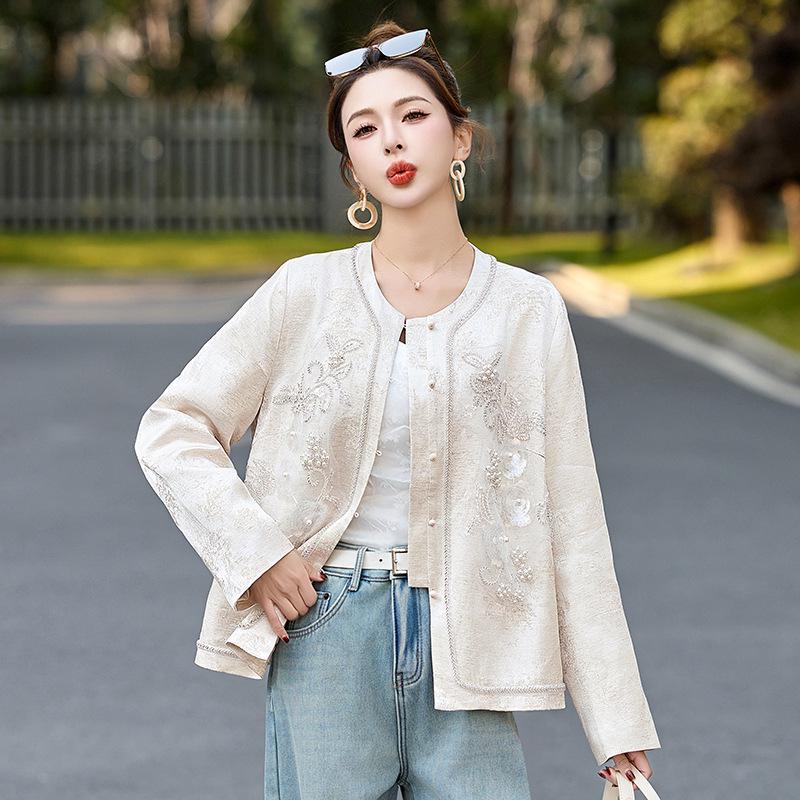 2025 Spring & Autumn Embroidered Jacket - Chinese and International Style (RX9202)