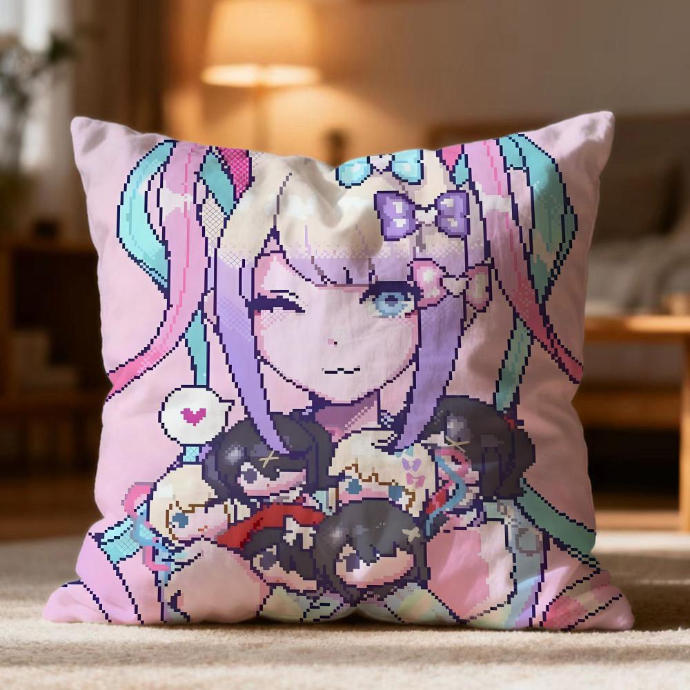 Hot N-NNEEDY GIRL OVERDOSE Cushion Cover Soft Washable Pillow Case Multi-Scene for Couch Bed Travel Office Use