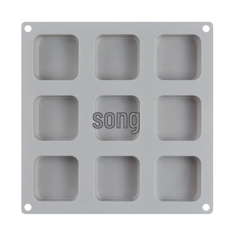 Pabei 9-Hole Square Silicone Mold