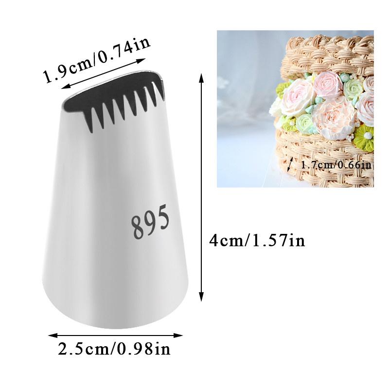 13 Styles Large Icing Piping Nozzles for Decorating Cake Baking Cookie Cupcake Piping Nozzle Stainless Steel Pastry Tips tools