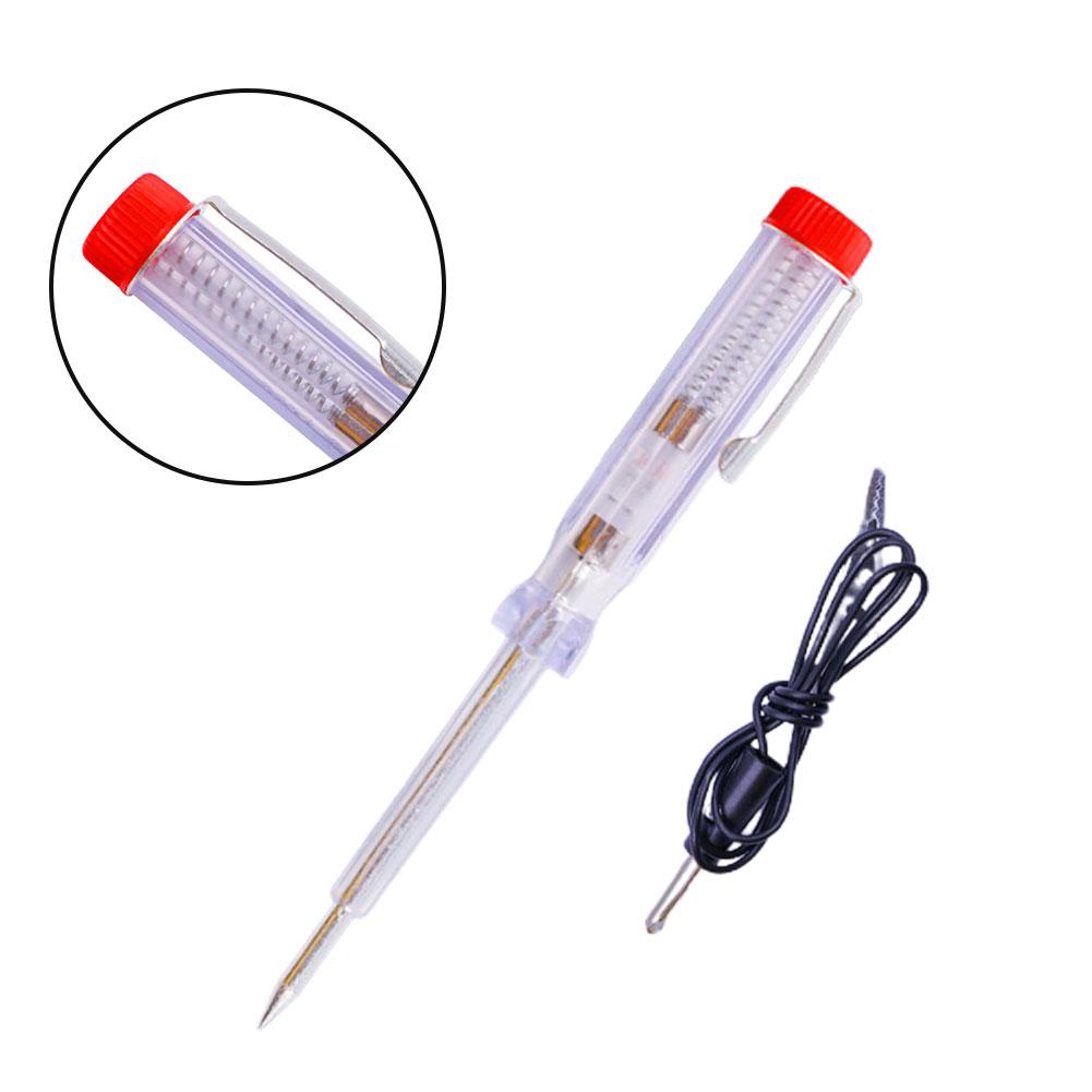 12V 24V Circuit Tester Pen - Automotive Electrical Test Light With Long Probe For Fuses, Wires, Switches