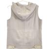 loro piana MAC1156 Gray Cashmere 100 Hooded Zip-Up Vest Jacket Jacket 42 grayUsed