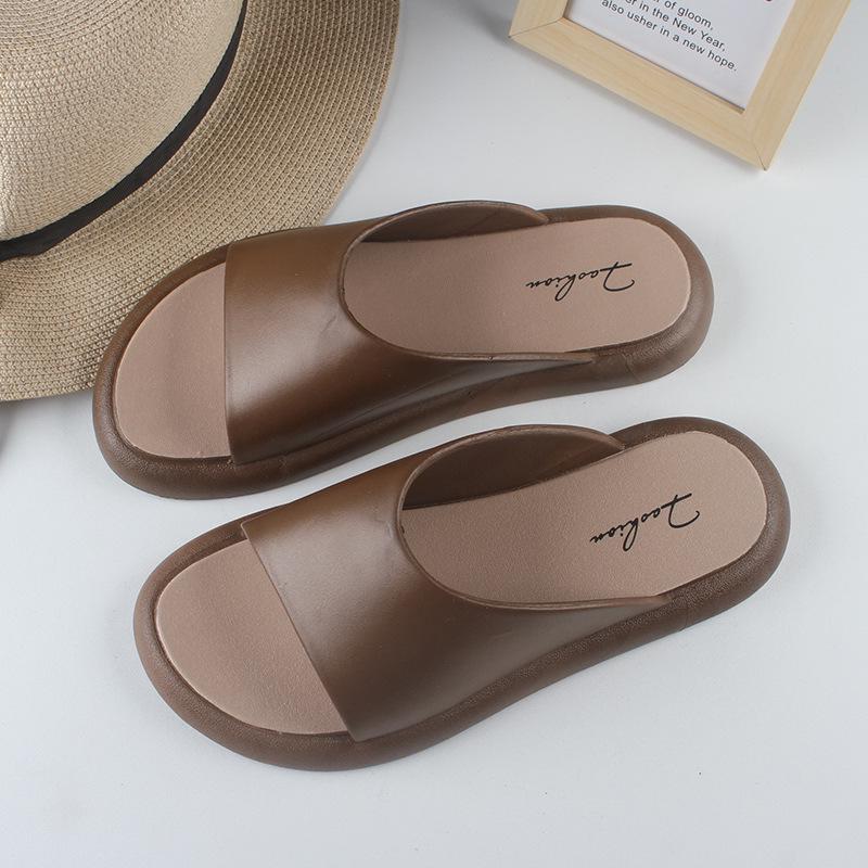 Yuzhihao Women s Solid Color Hollow-Out Flat Summer Sandals 36-37