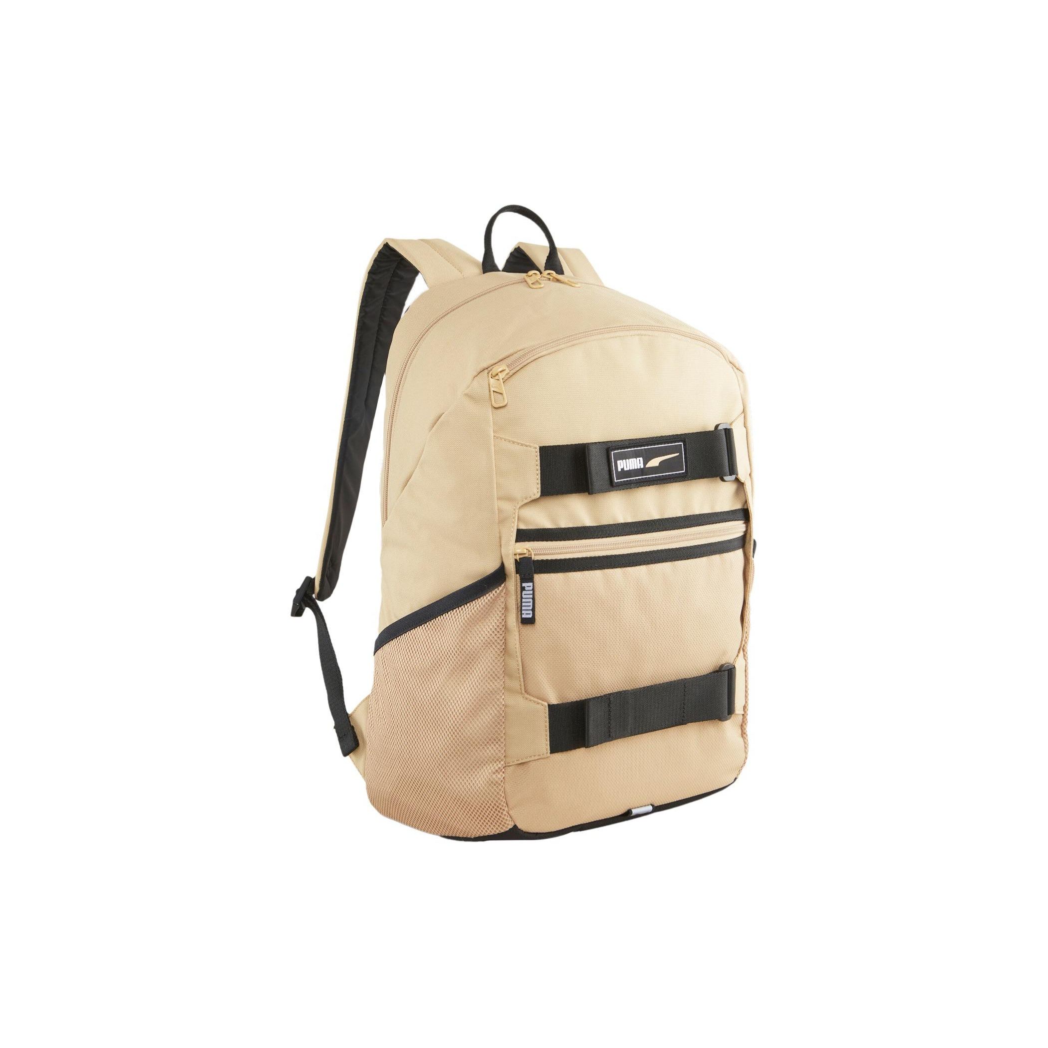 Puma Logo Fabric Backpack Regular Couple Style Unisex backpack Camel 079191-10 Camel