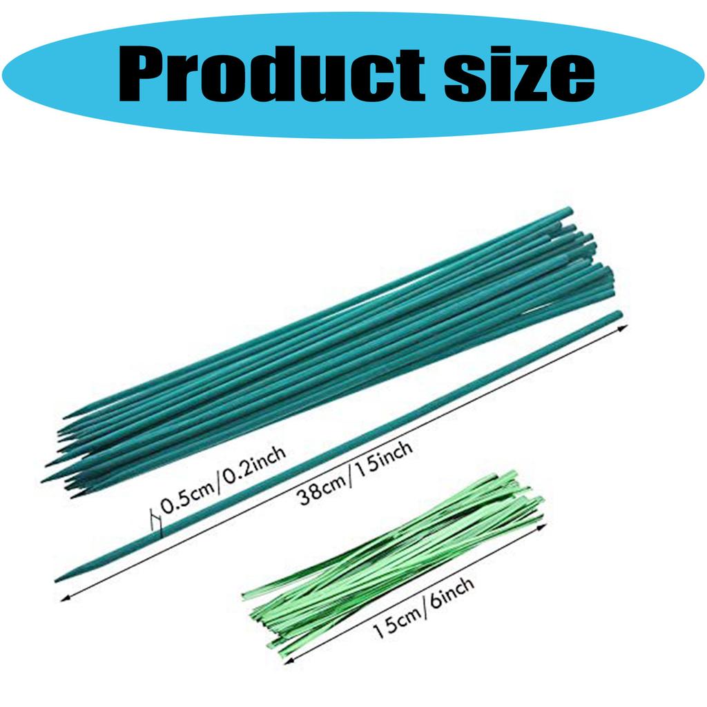 Garden Plant Stakes With Clip Heavy Type Plastic Support Poles For Climbing Vine Flowers Regulable Length Outdoor Use