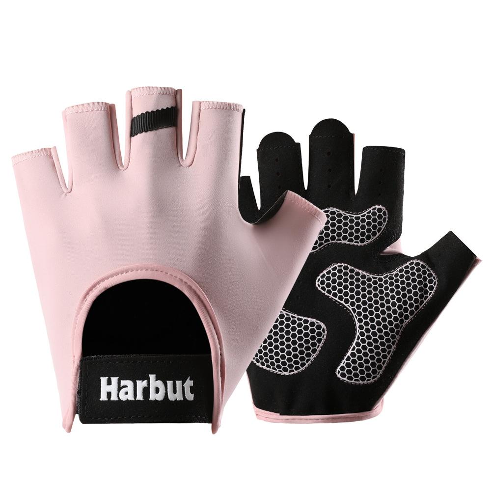 Fitness Gloves for Men and Women Outdoor Sports Anti Slip Palm Pad Thickened Breathable Wear Resistant Anti Cocoon Riding Half Finger Gloves