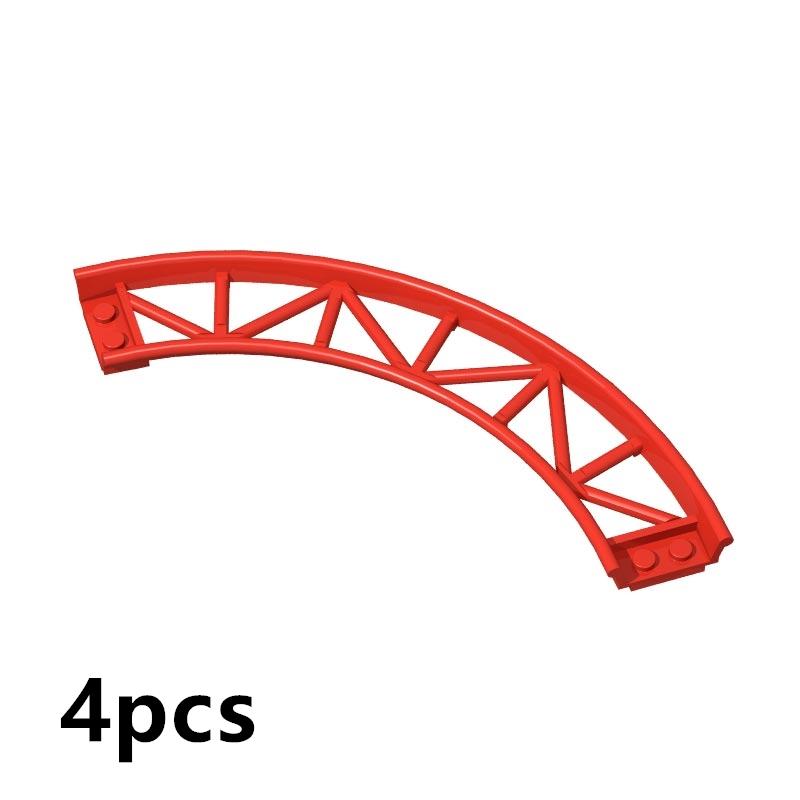 Track Roller Coaster Rail Bow Slope Shaft Edges Brick Part Building Block Toys Compatible 25061 26559 26560 26561 34738 26022