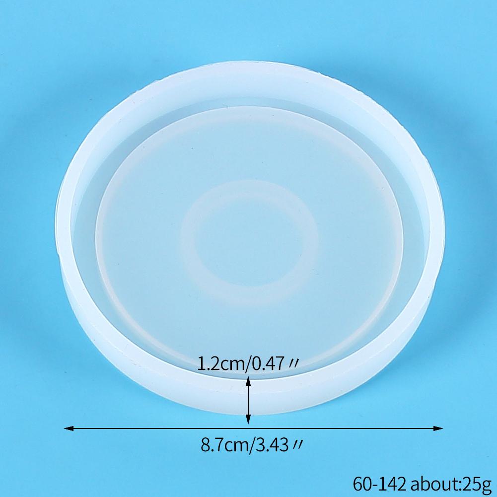 Coaster Silicone Resin Mold Heart Round Square Hexagon Oval Cup Tray Mat Casting Crafts Jewelry Storage Tray Making Home Decor